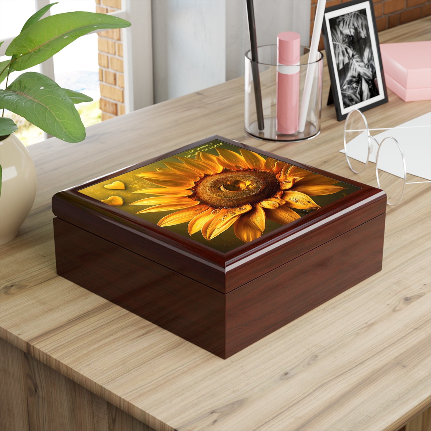 Heart of Gold Jewelry Box