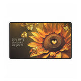 You Have A Heart Of Gold Desk Mat