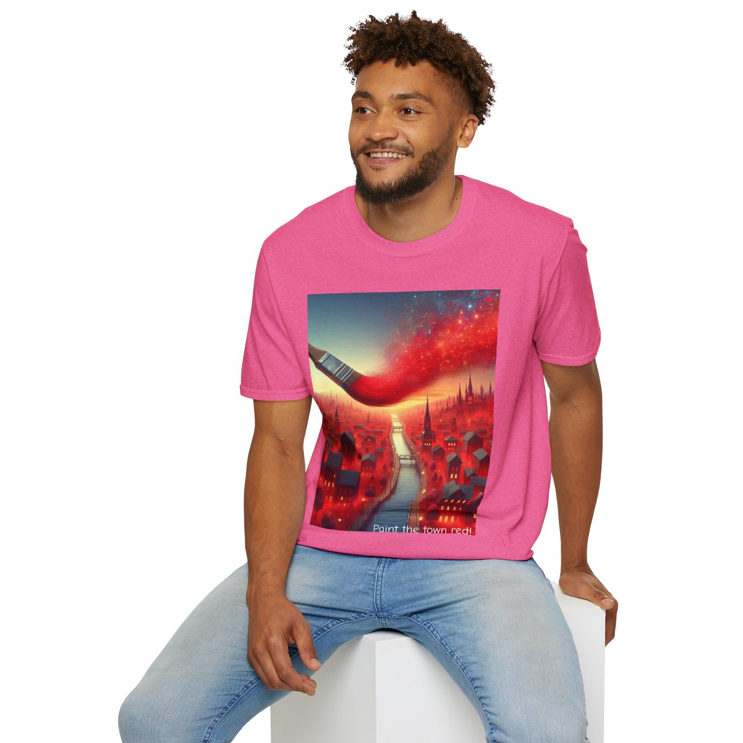 Paint The Town Red! Unisex Softstyle T-Shirt