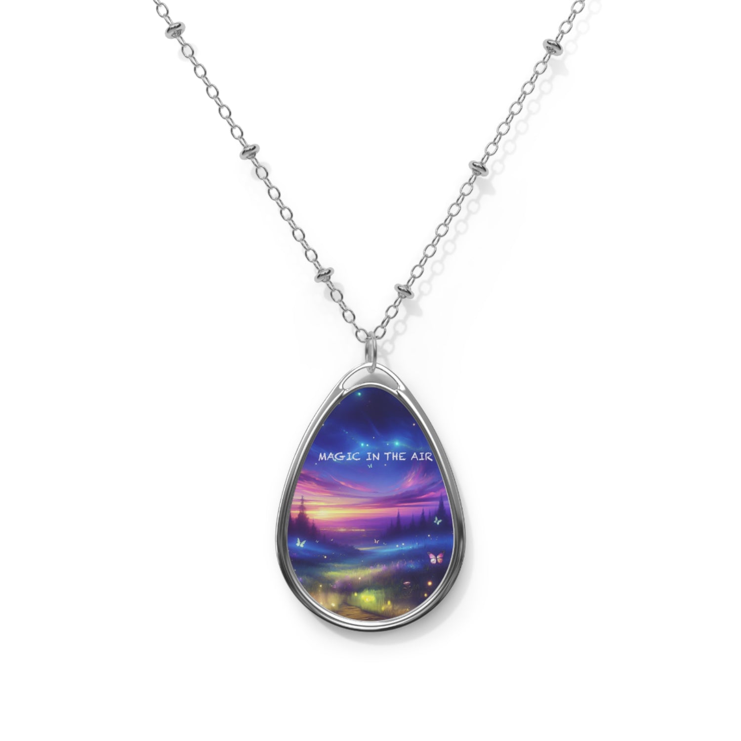 Magic in the Air Oval Necklace