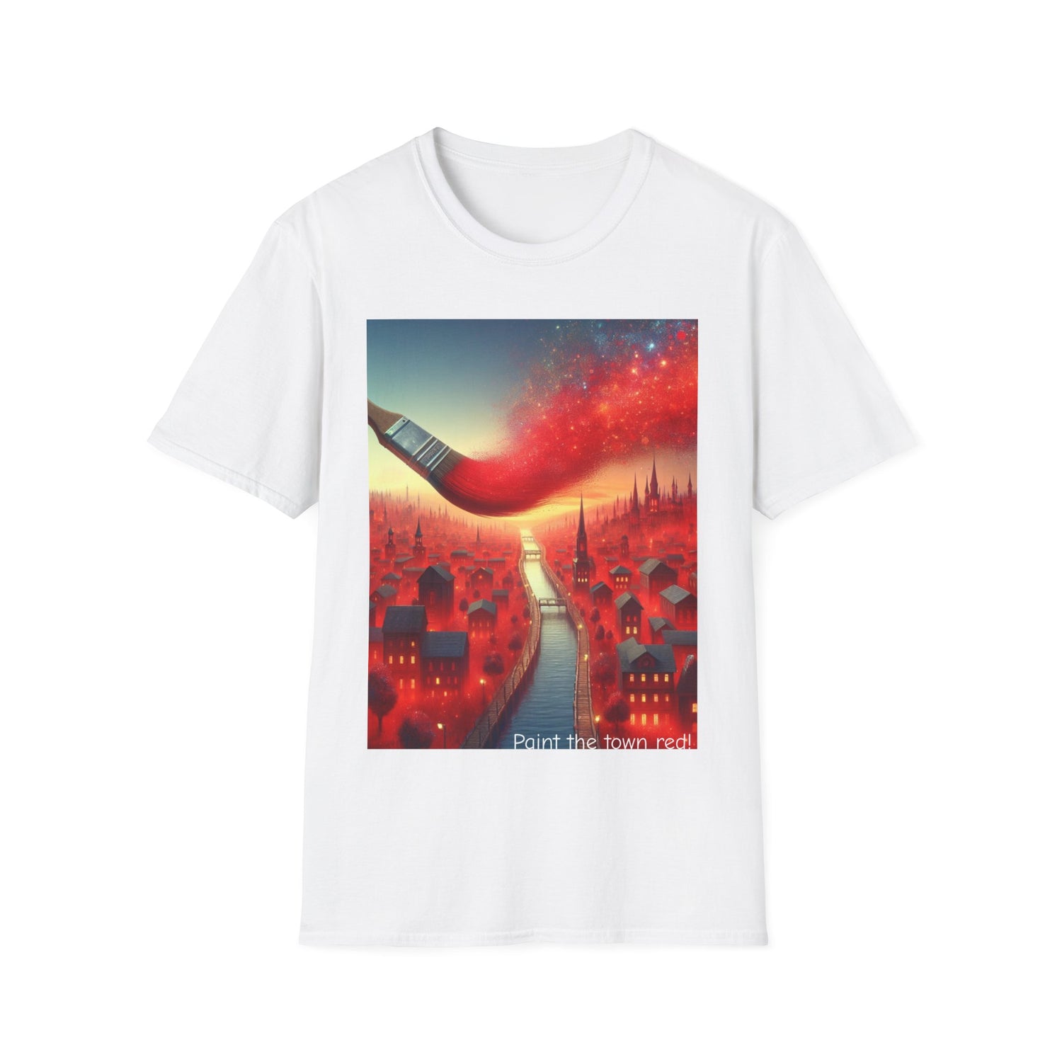 Paint The Town Red! Unisex Softstyle T-Shirt