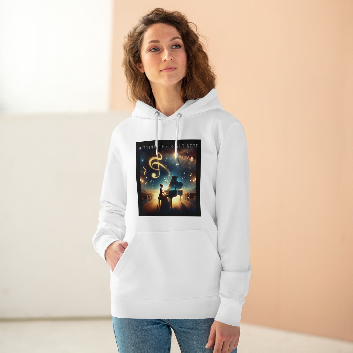 Hitting The Right Note Eco-friendly Hoodie