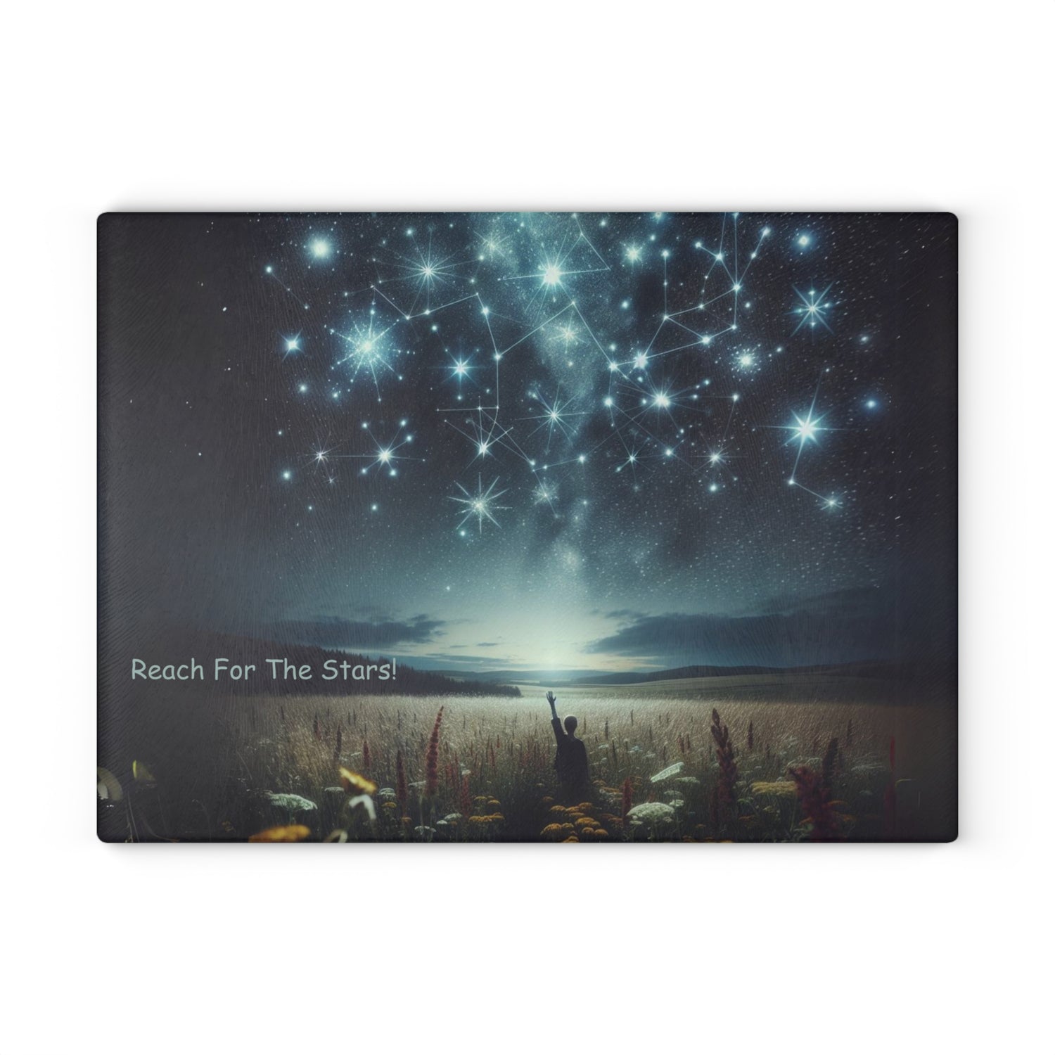 Reach For The Stars Glass Cutting Board