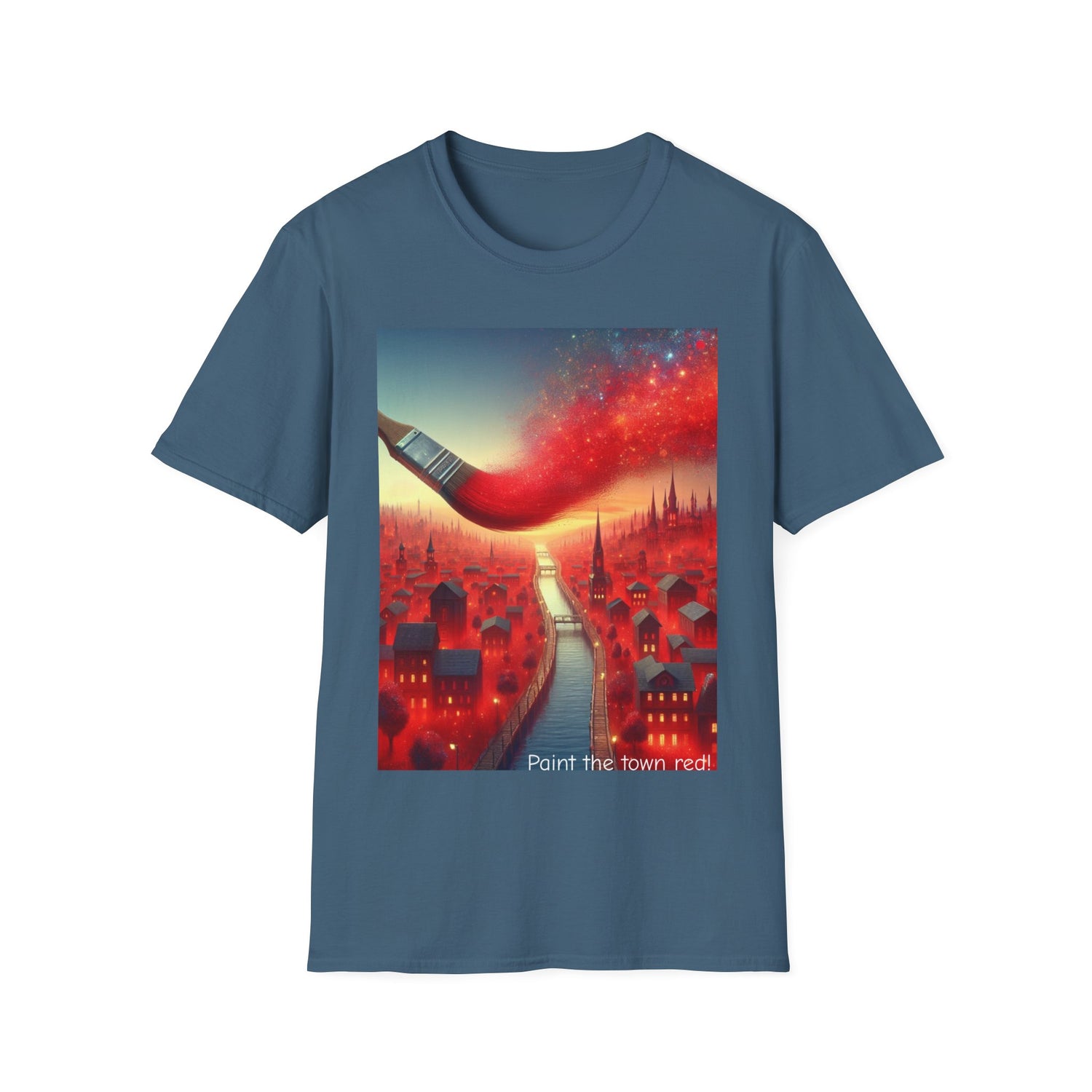 Paint The Town Red! Unisex Softstyle T-Shirt