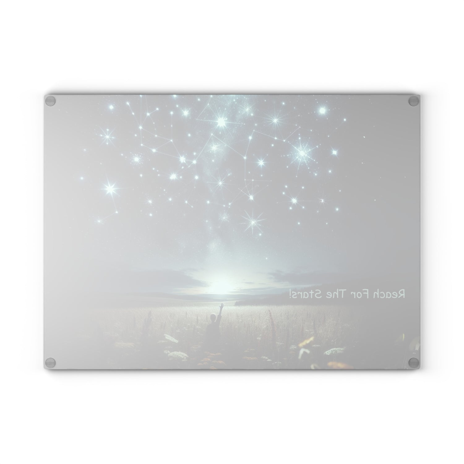 Reach For The Stars Glass Cutting Board