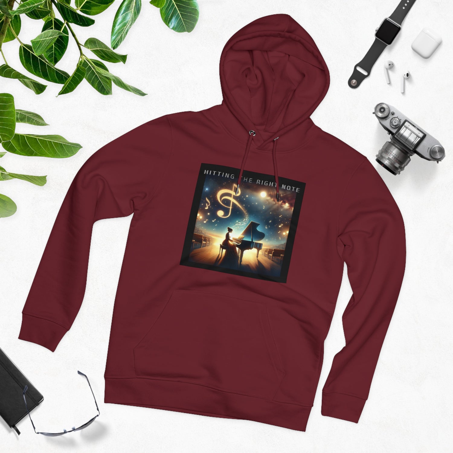 Hitting The Right Note Eco-friendly Hoodie