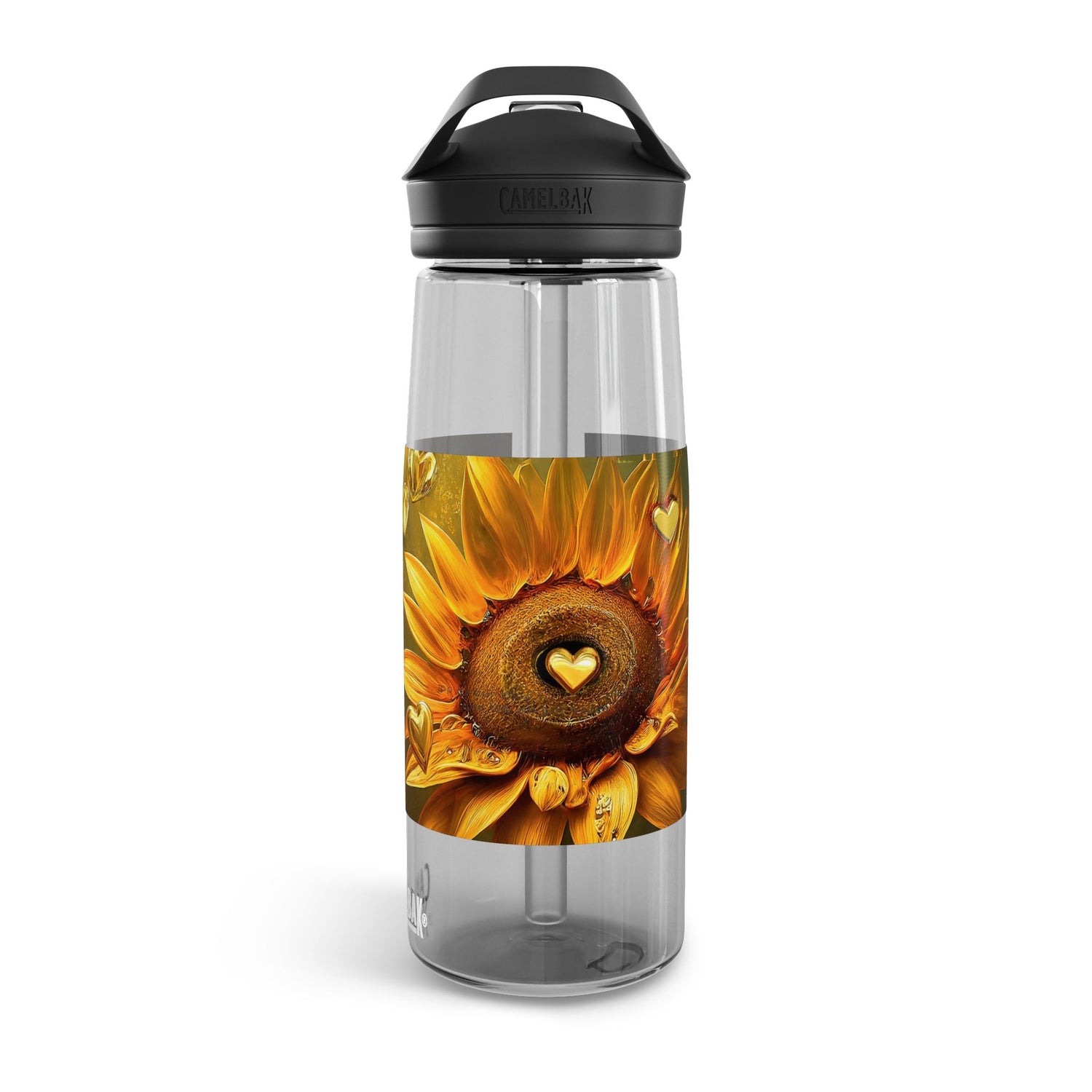 You Have A Heart Of Gold Transparent Design Water Bottle