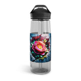 Bloom where you planted 25oz Water Bottle, Transparent water bottle