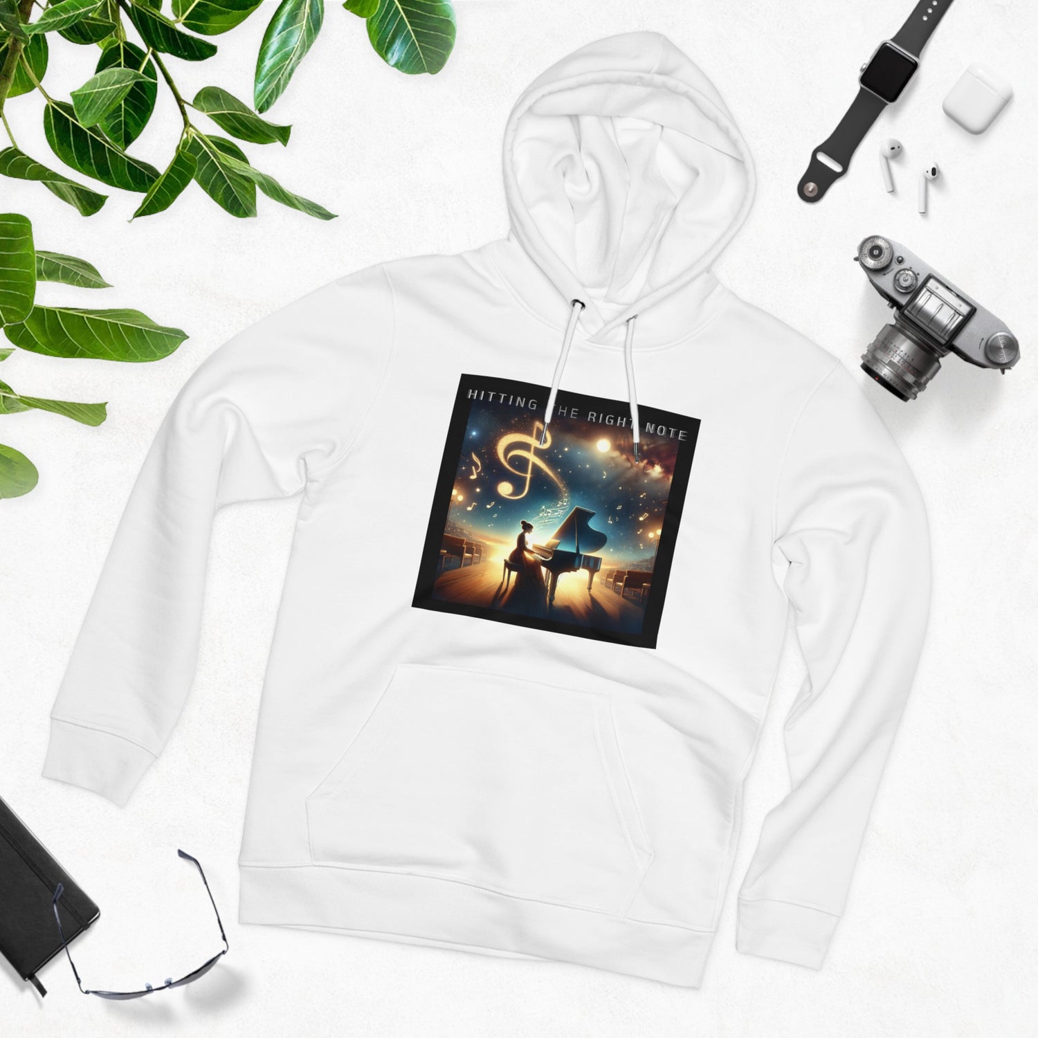 Hitting The Right Note Eco-friendly Hoodie