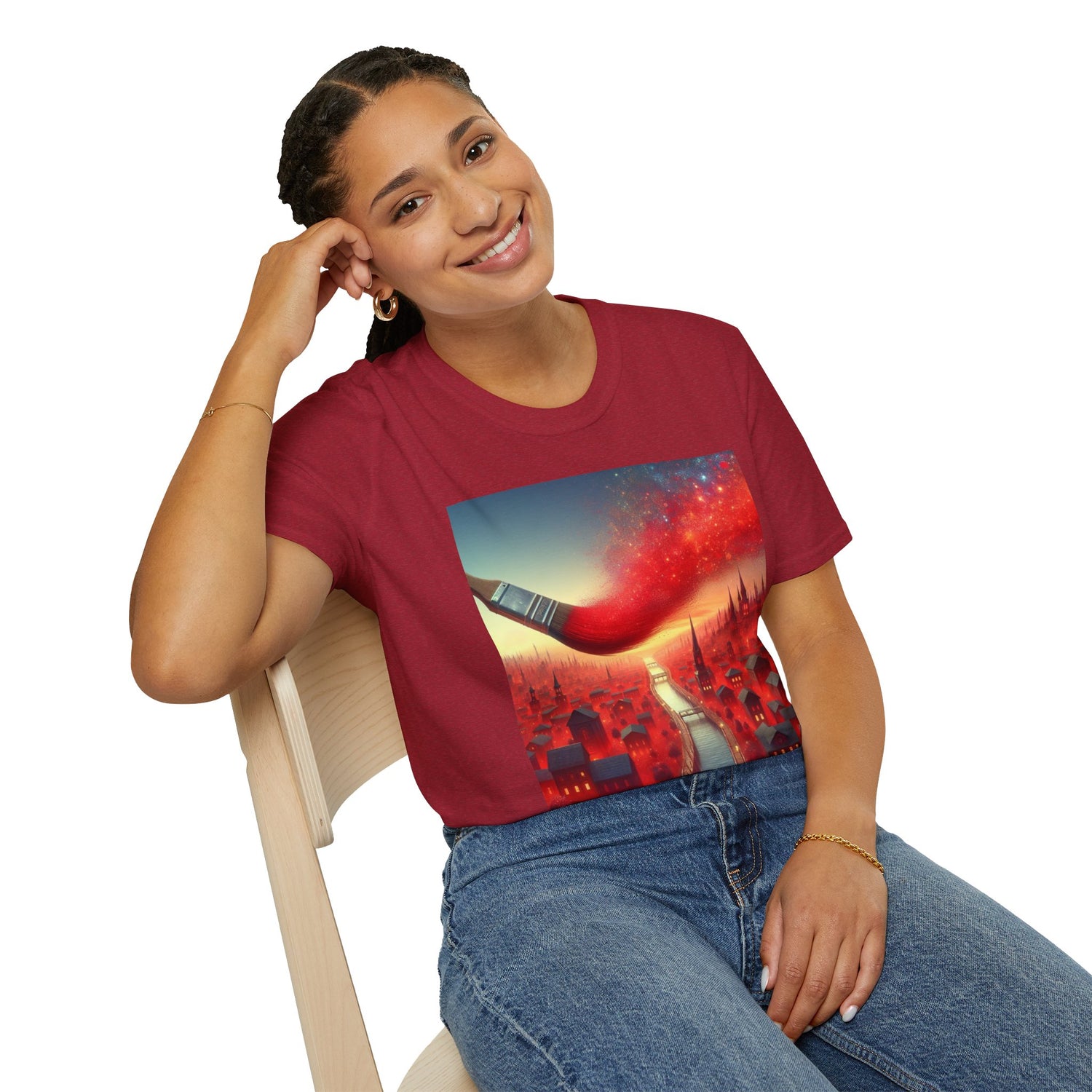 Paint The Town Red! Unisex Softstyle T-Shirt