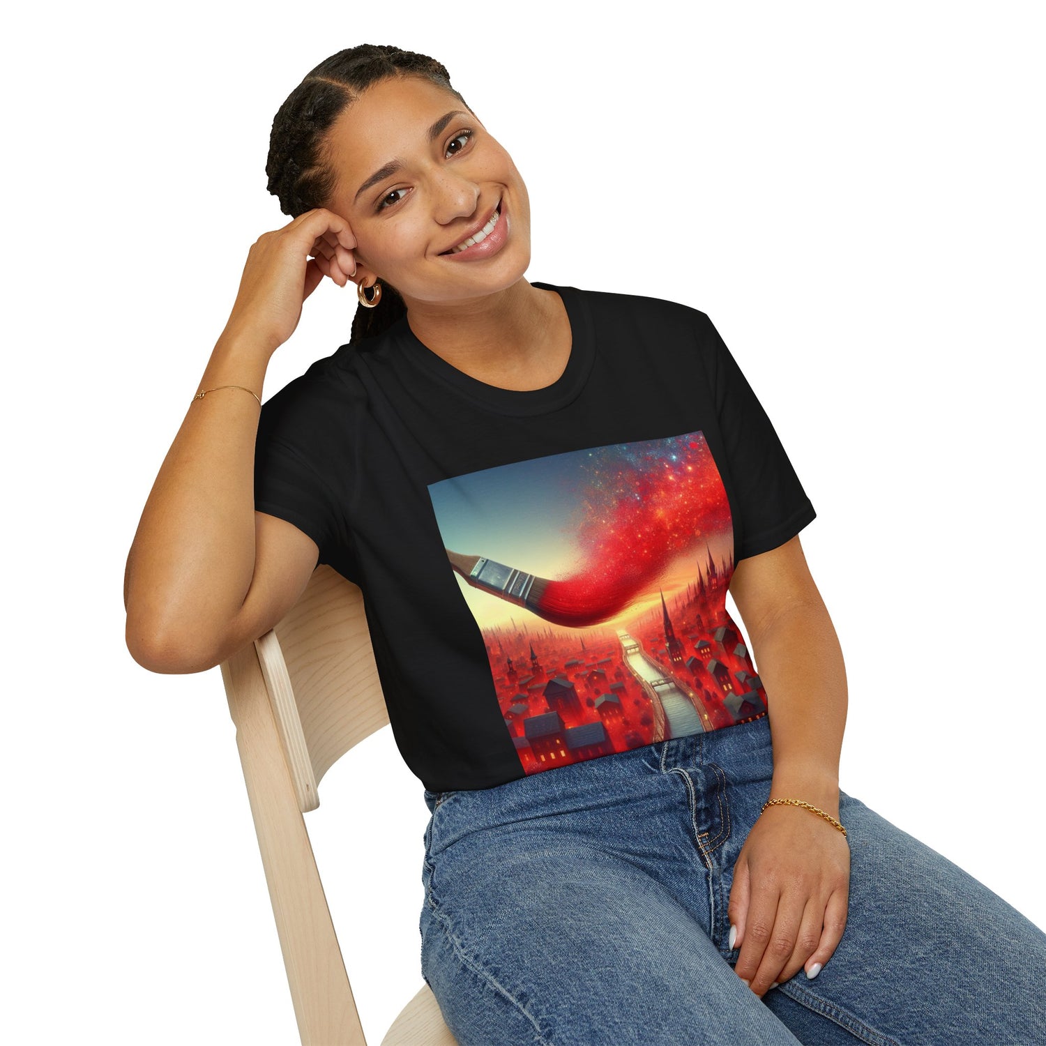 Paint The Town Red! Unisex Softstyle T-Shirt