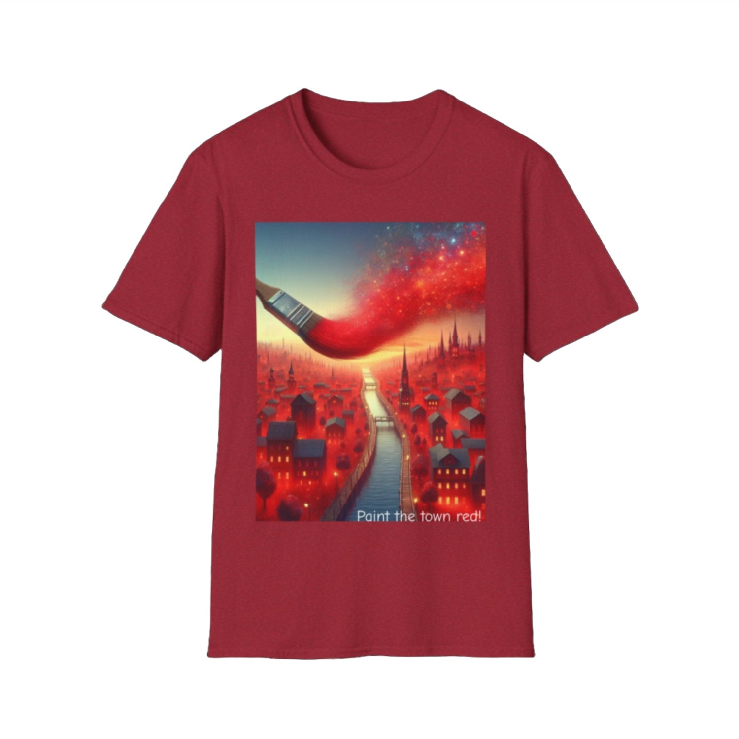 Paint The Town Red! Unisex Softstyle T-Shirt