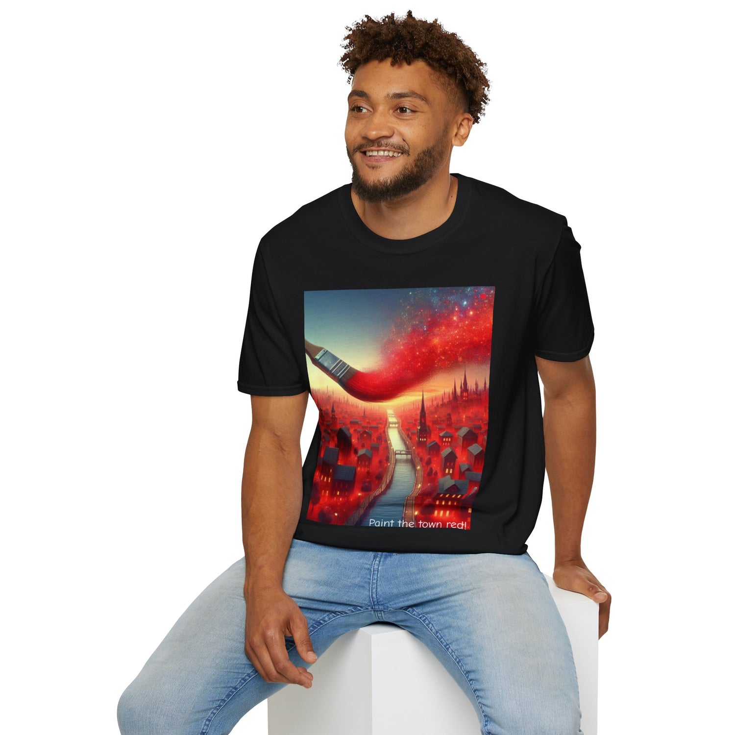 Paint The Town Red! Unisex Softstyle T-Shirt