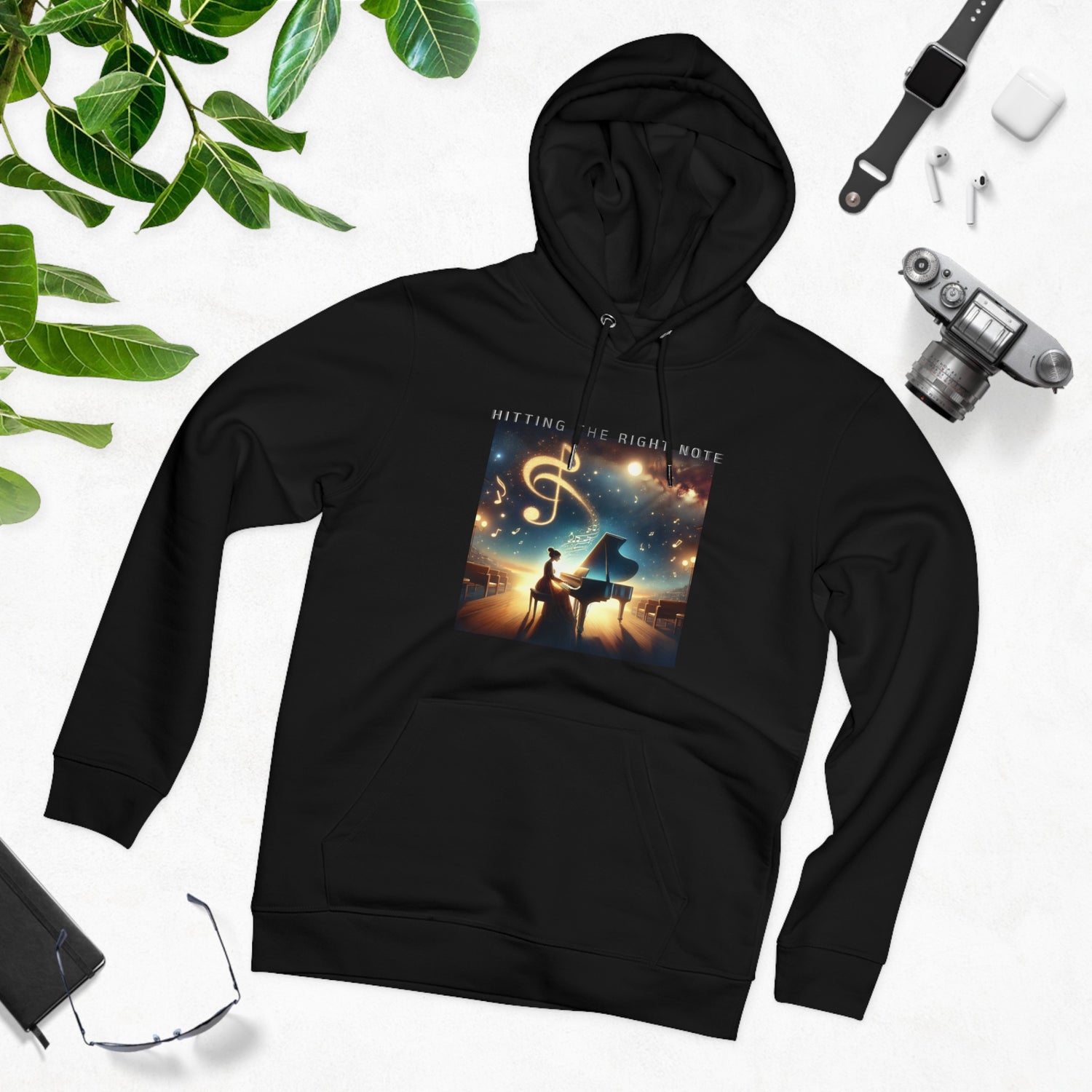 Hitting The Right Note Eco-friendly Hoodie