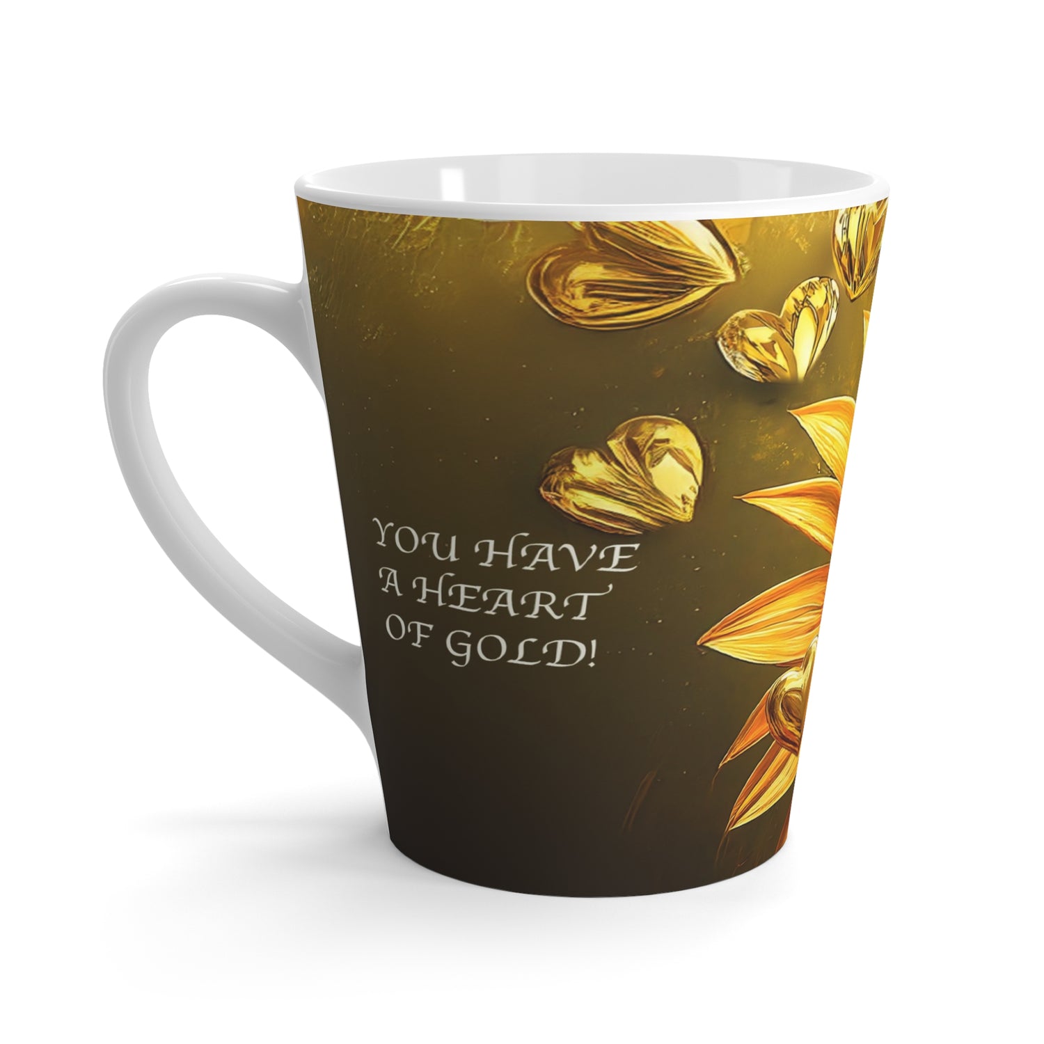 Tienes una taza de café con corazón de oro