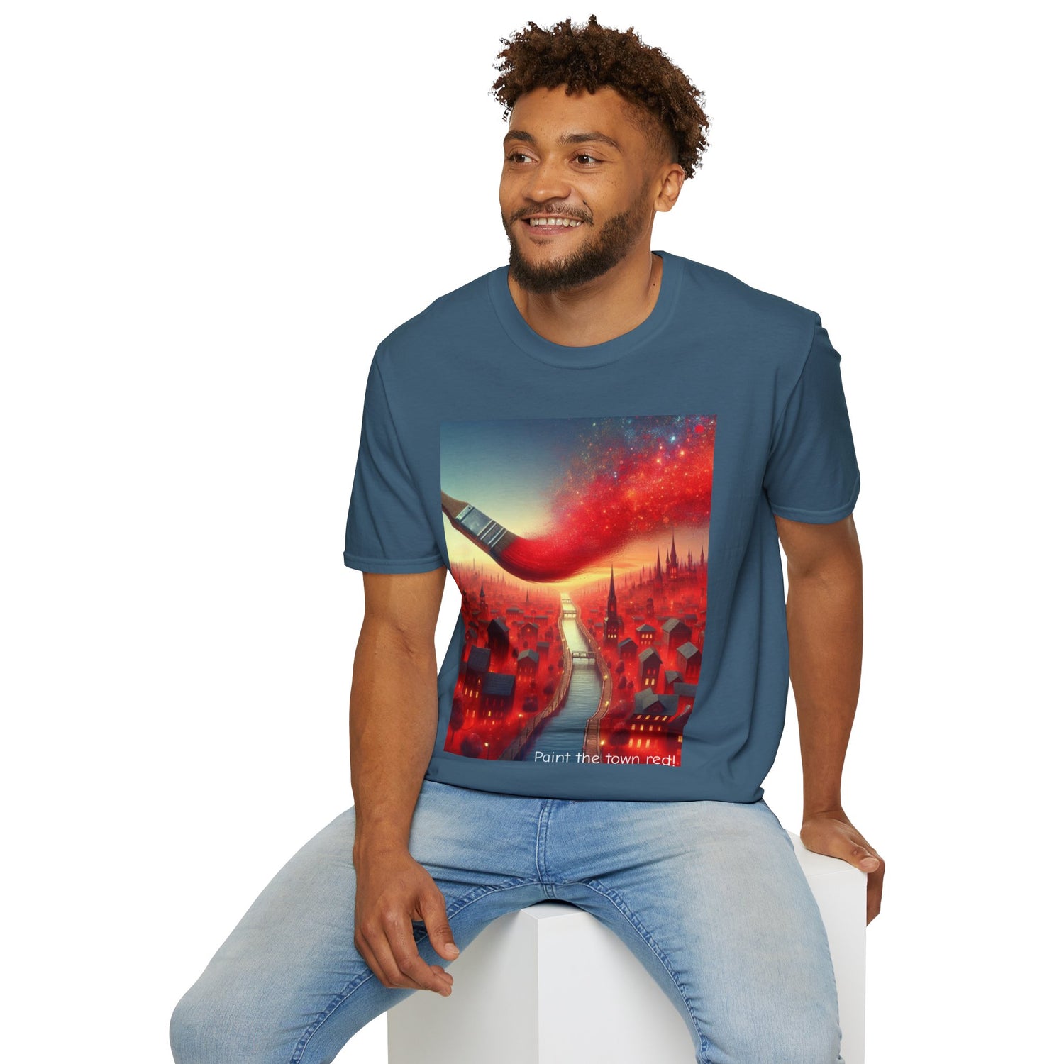 Paint The Town Red! Unisex Softstyle T-Shirt