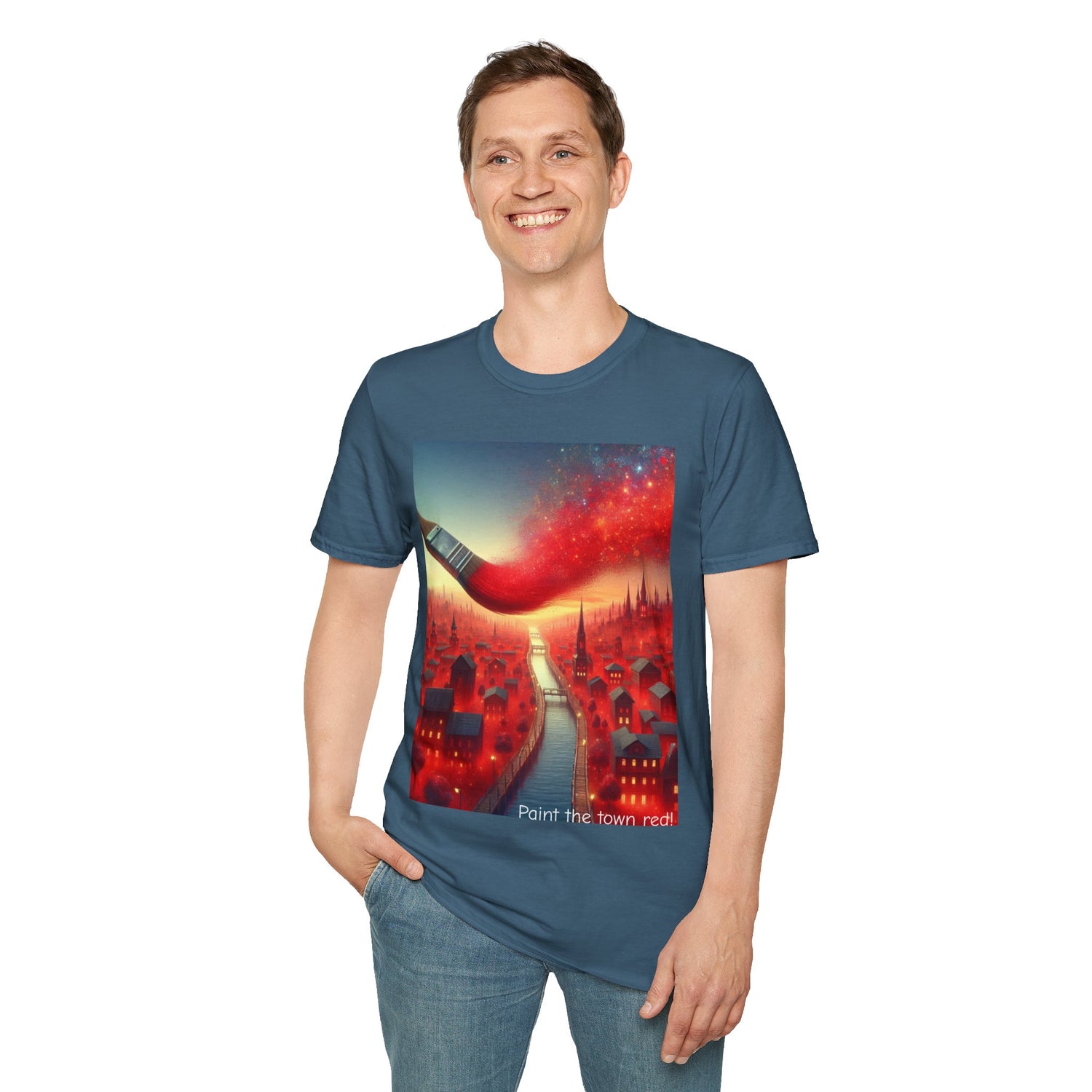 Paint The Town Red! Unisex Softstyle T-Shirt