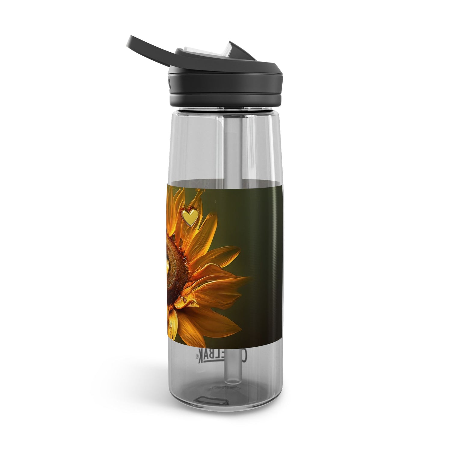 You Have A Heart Of Gold Transparent Design Water Bottle