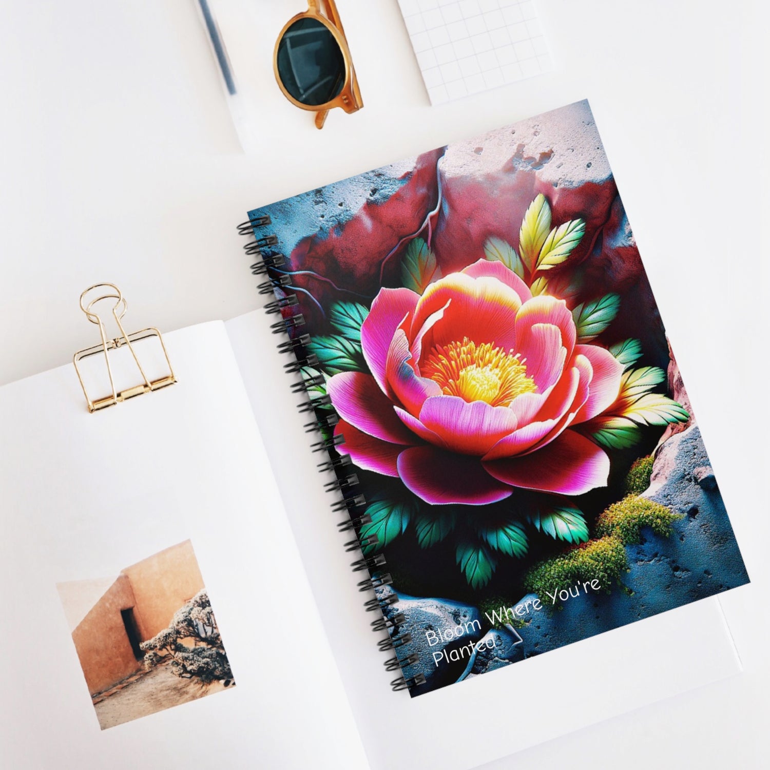 Bloom Where You're Planted Spiral Notebook