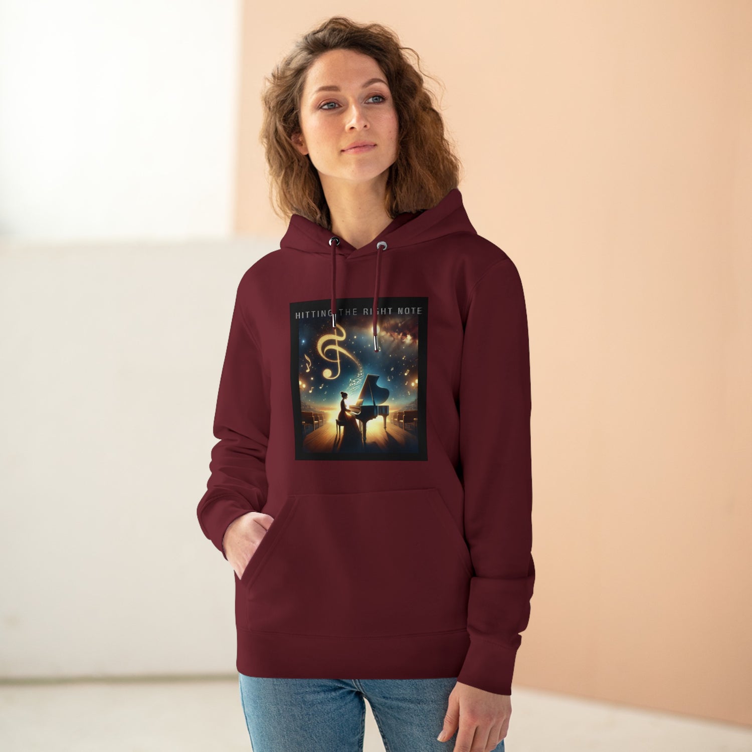 Hitting The Right Note Eco-friendly Hoodie