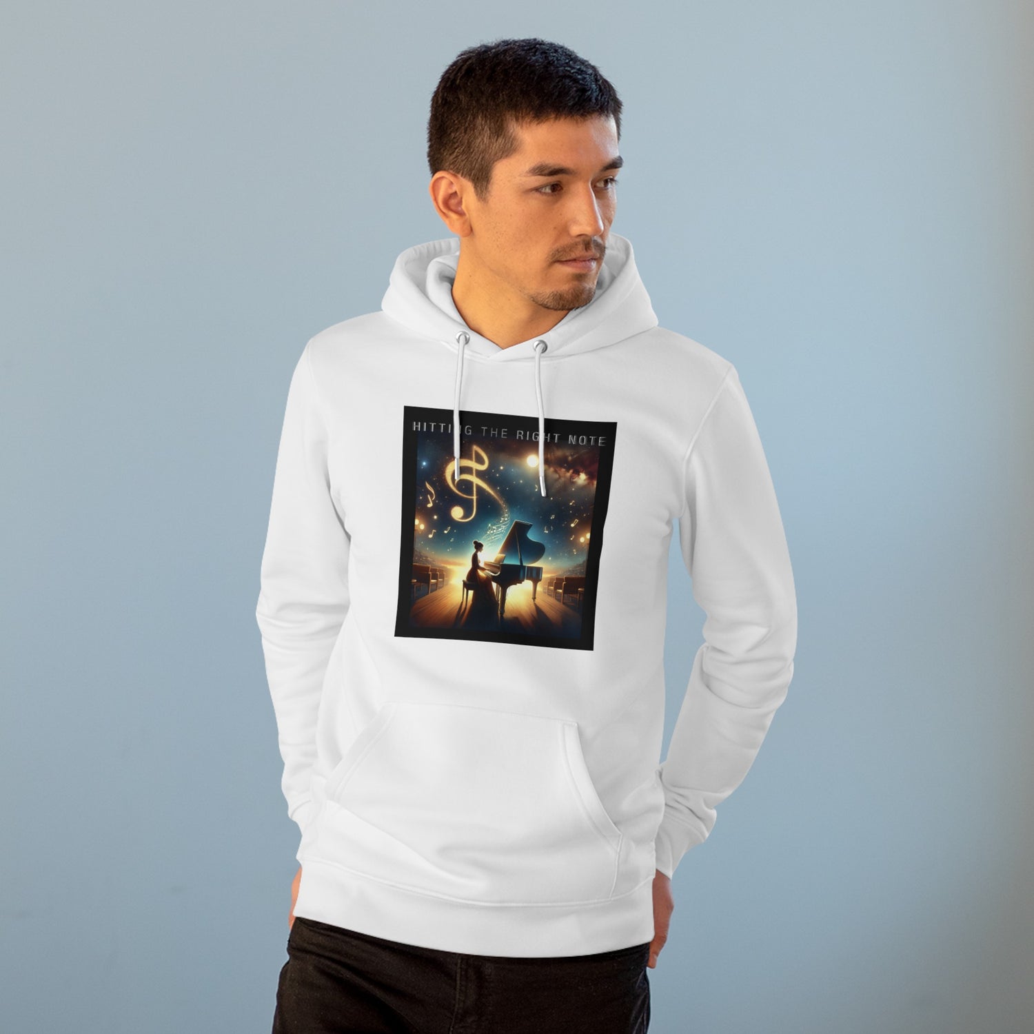 Hitting The Right Note Eco-friendly Hoodie