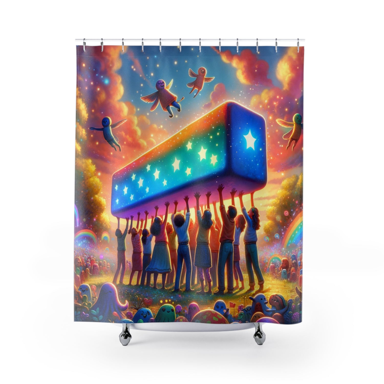 Raise The Bar Shower Curtains