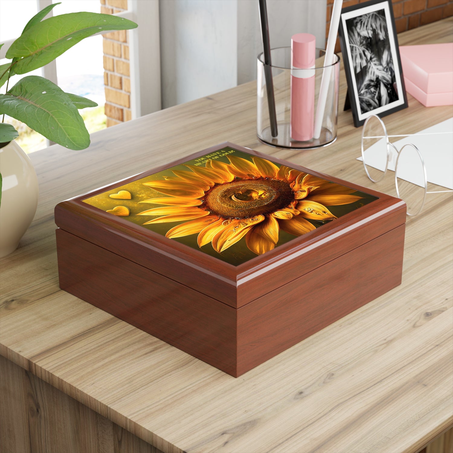 Heart of Gold Jewelry Box