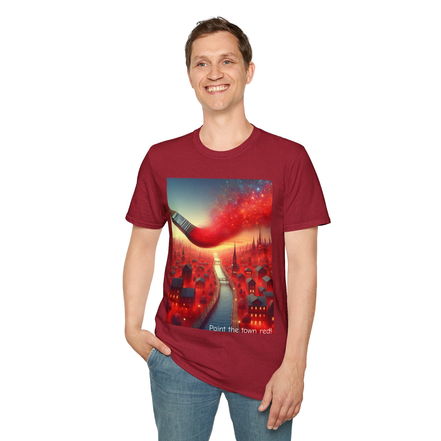 Paint The Town Red! Unisex Softstyle T-Shirt