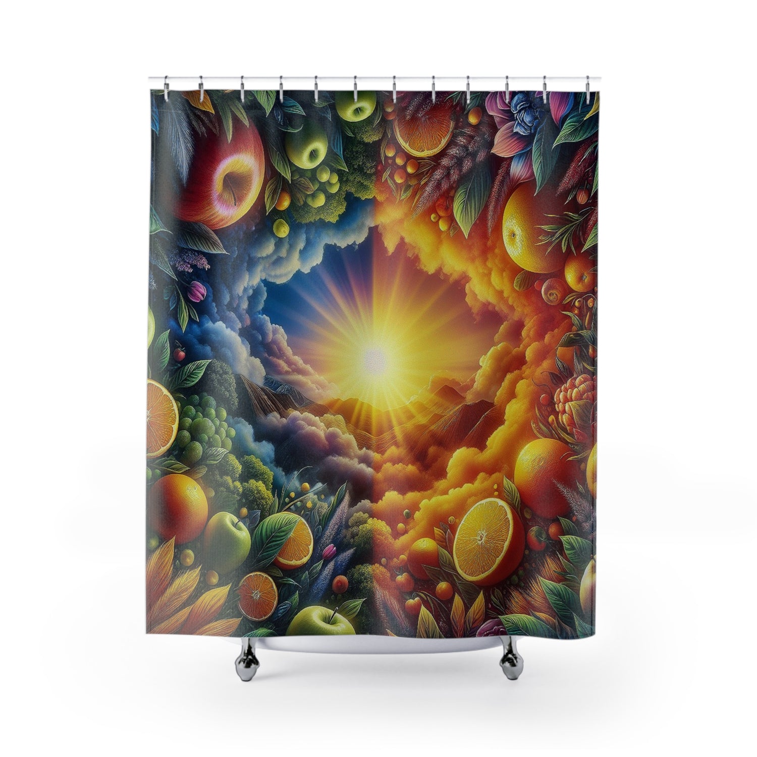 Apples And Oranges Shower Curtains