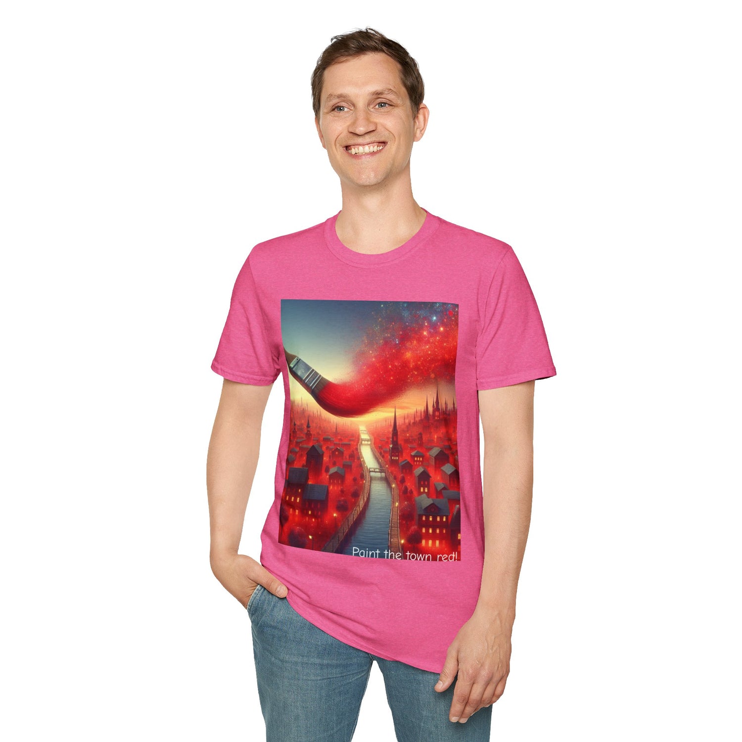 Paint The Town Red! Unisex Softstyle T-Shirt