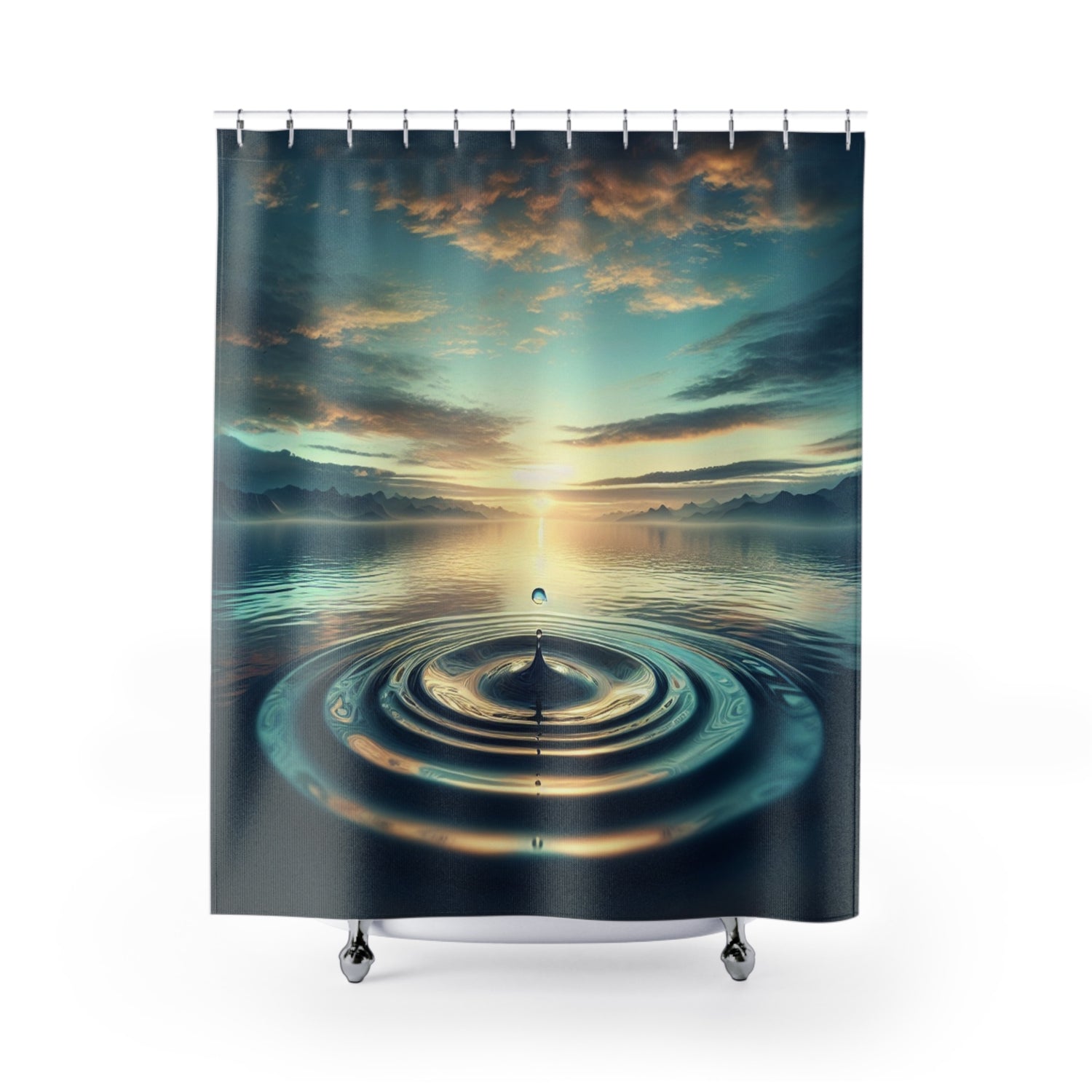 Drop In The Ocean Shower Curtains