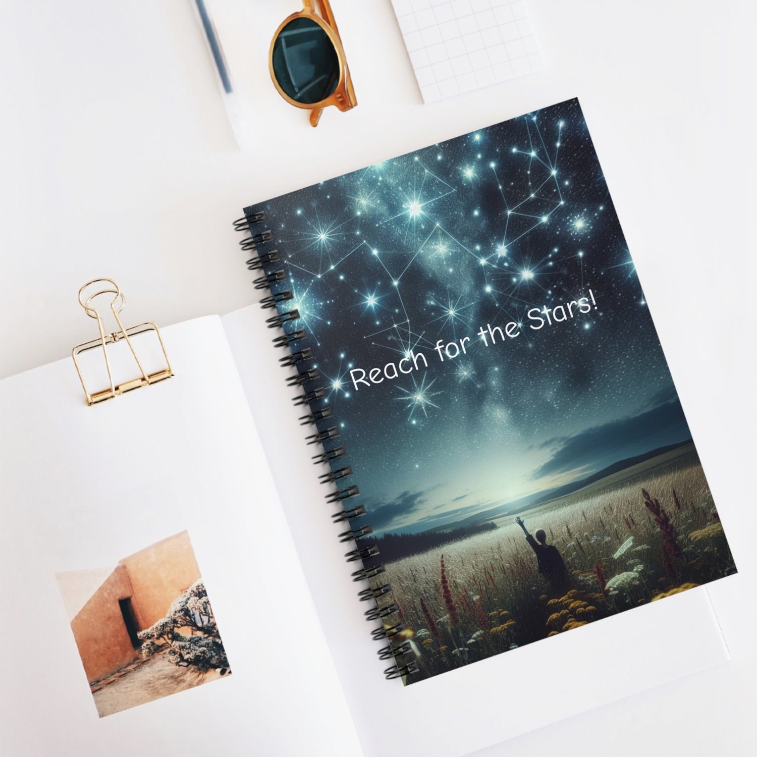 Reach For The Stars Spiral Notebook