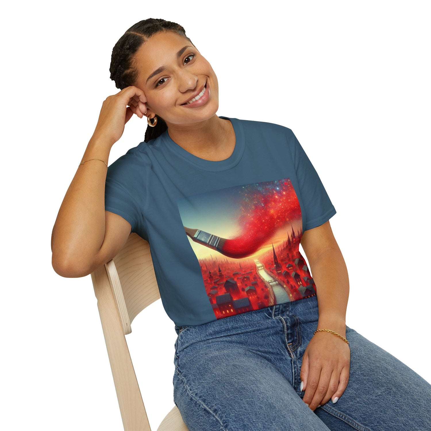 Paint The Town Red! Unisex Softstyle T-Shirt