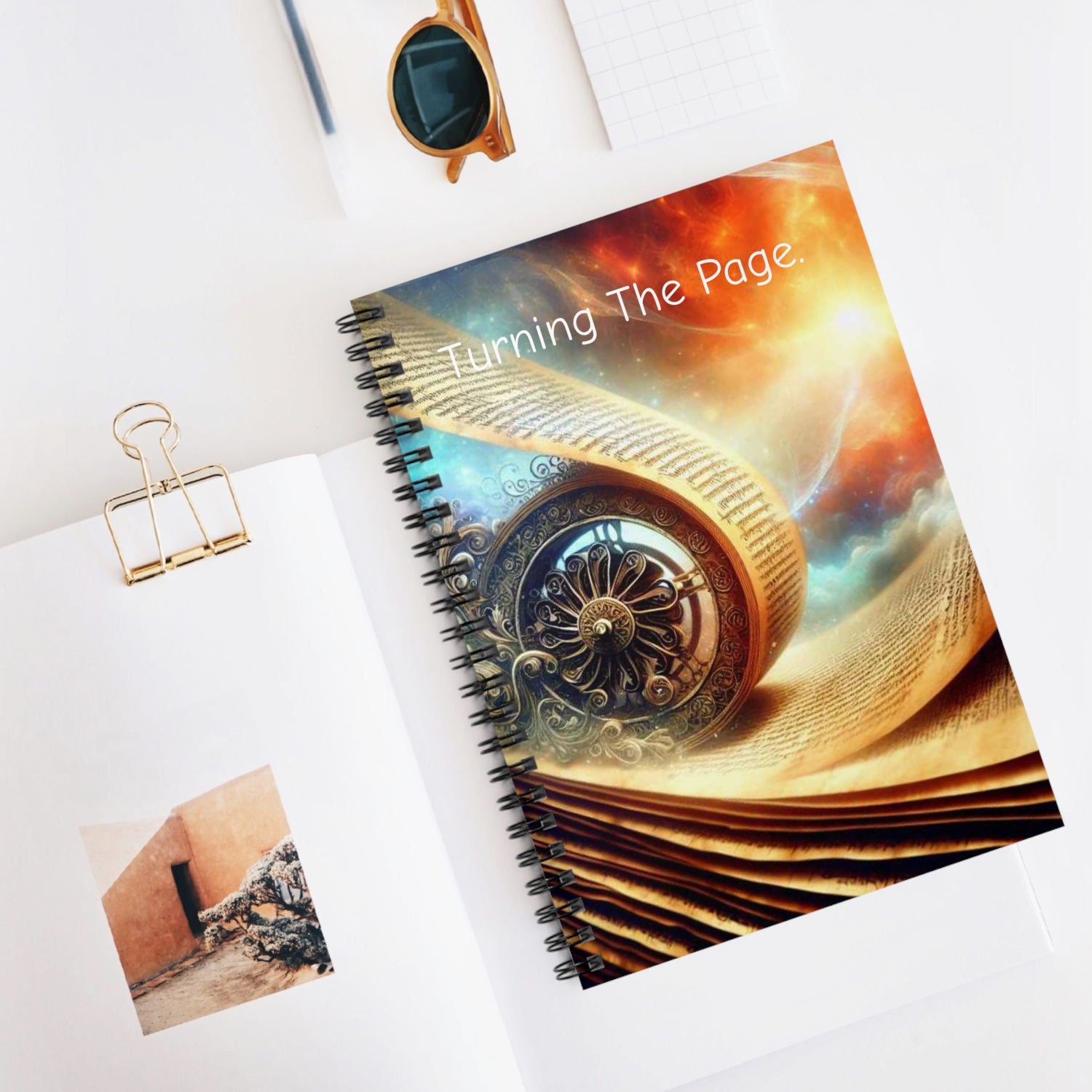 Turning The Page Spiral Notebook