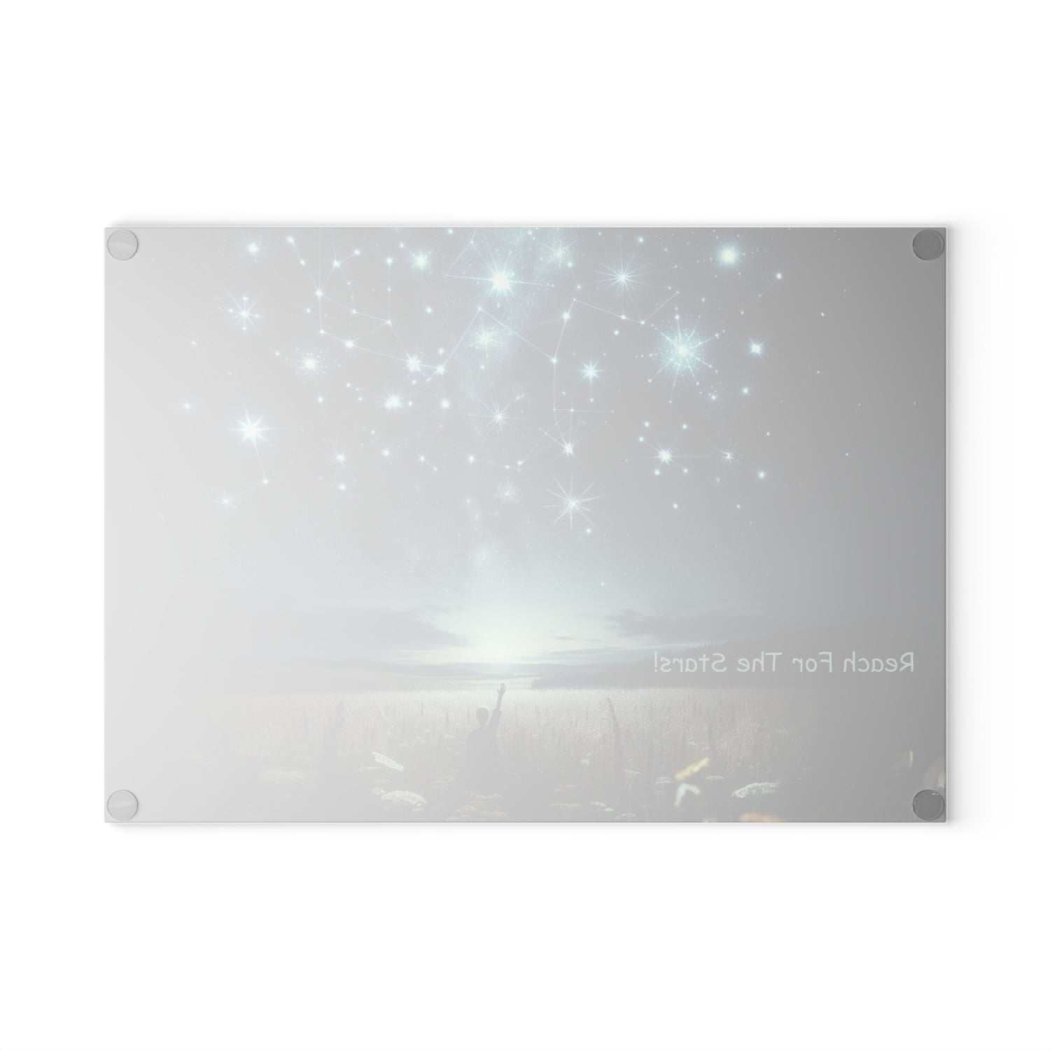 Reach For The Stars Glass Cutting Board