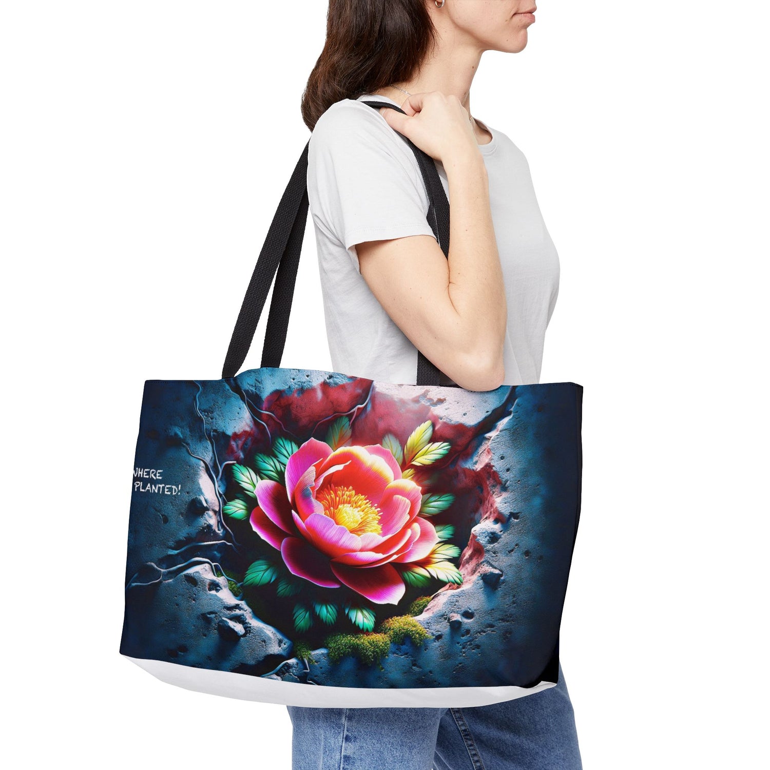 Bloom Where You Are Planted Weekender Tote Bag