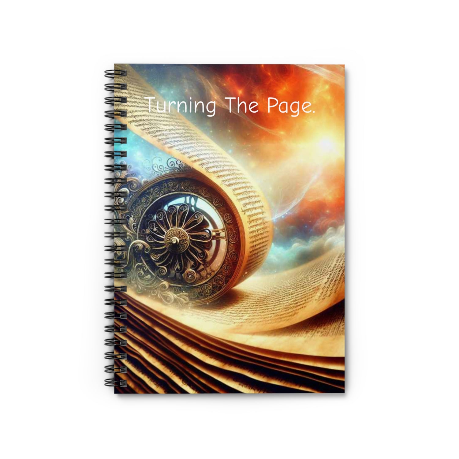 Turning The Page Spiral Notebook