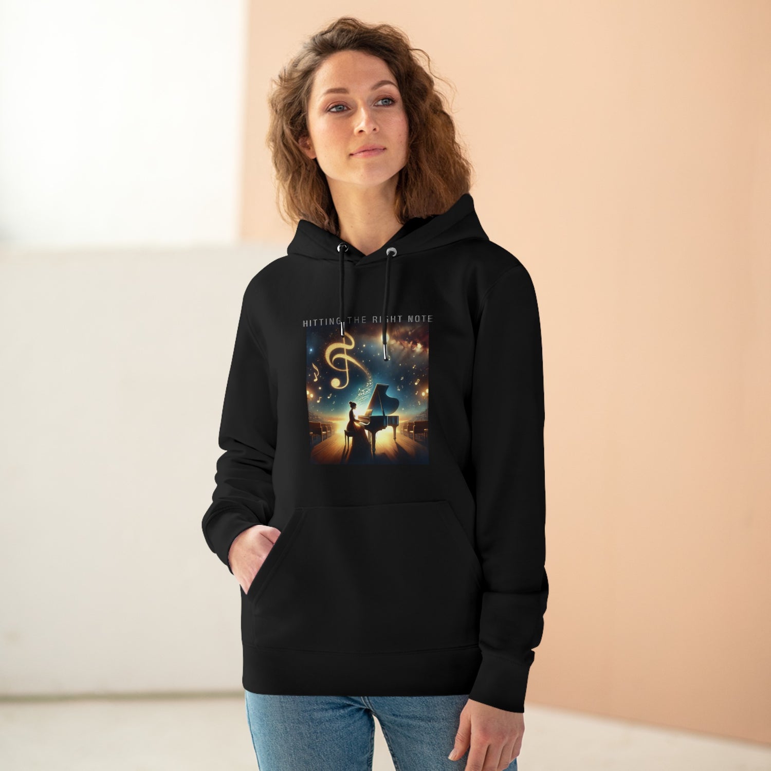 Hitting The Right Note Eco-friendly Hoodie