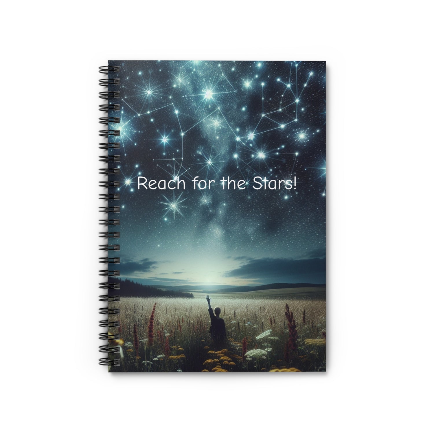 Reach For The Stars Spiral Notebook