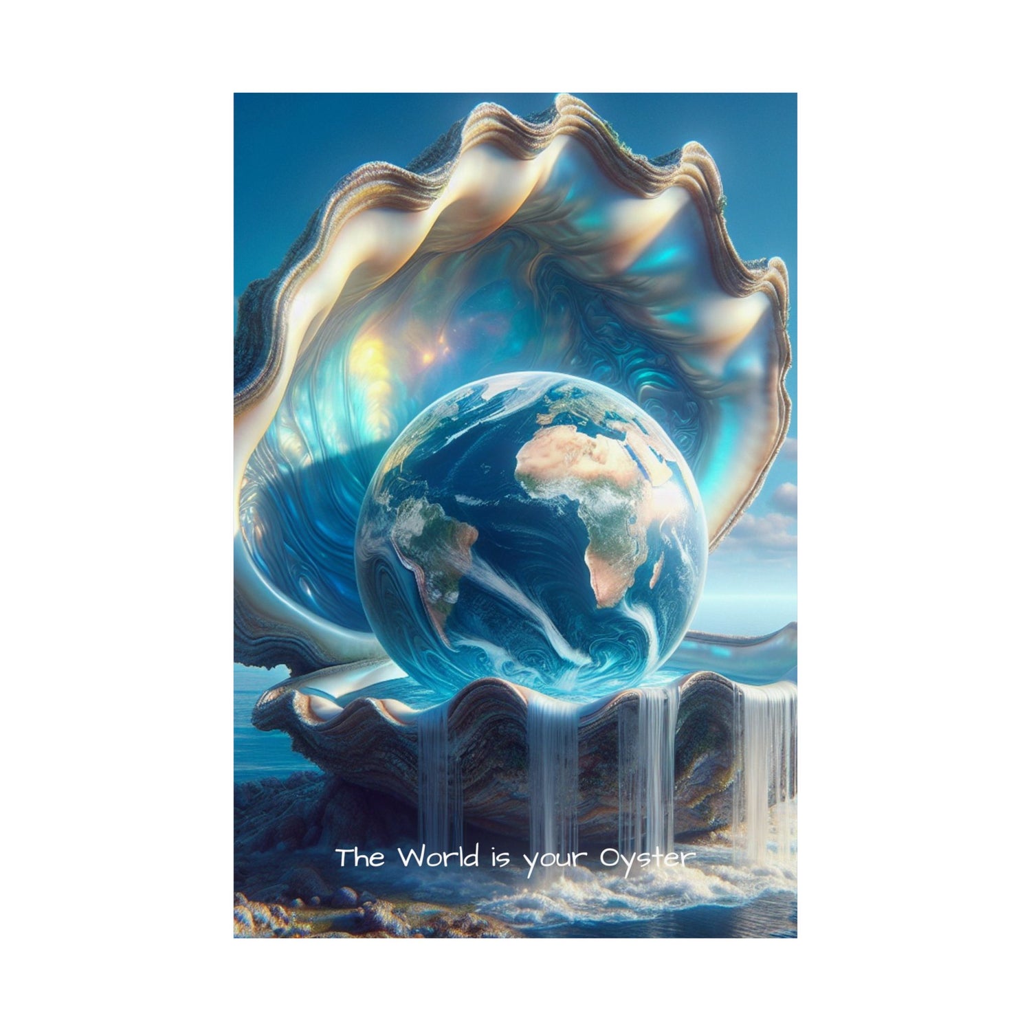 The World Is Your Oyster Matte Vertical Posters