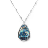 The World is Your Oyster Oval Necklace