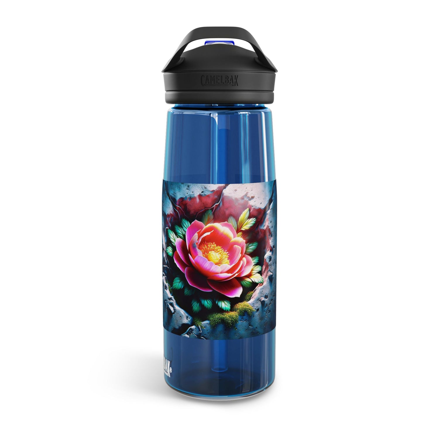 Bloom where you planted 25oz Water Bottle, Transparent water bottle