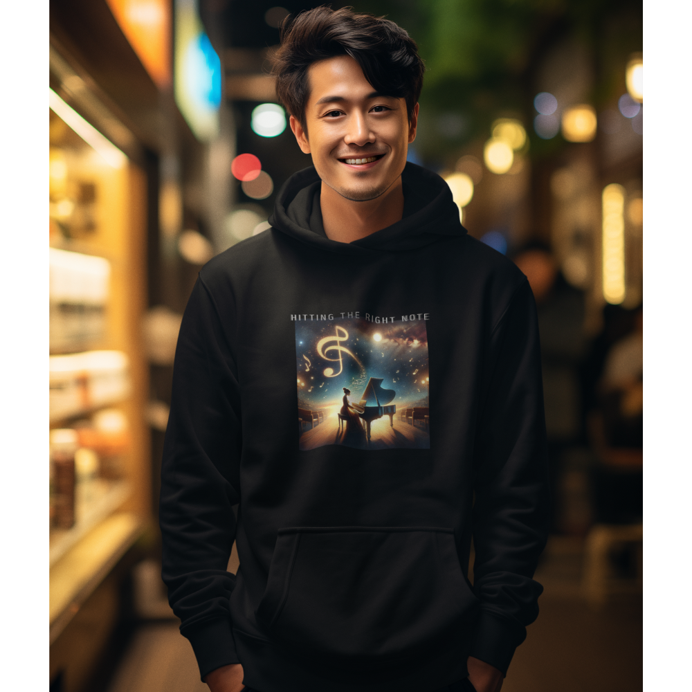 Hitting The Right Note Eco-friendly Hoodie