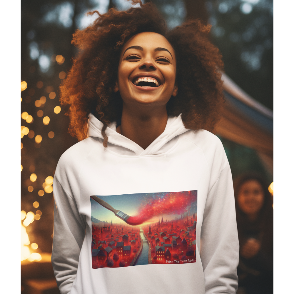 Paint The Town Red Eco-friendly Hoodie